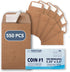 MOS #1 Coin Envelopes – 2-1/4" x 3-1/2" - Brown Self-Seal Coin Envelopes #1 (550 Count) for Cash, Budgeting, Seed