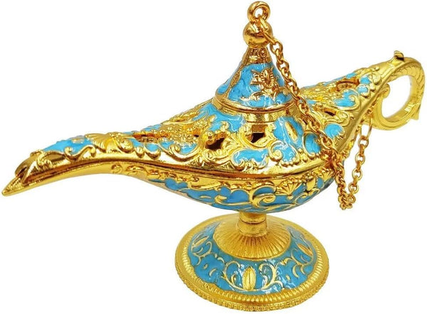 Hourwof Tiny Aladdin Genie Lamp Vintage Legend Aladdin Magic Lamp Wishing Light