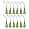 12pcs Blunt Tip Dispensing Needles, 14 Gauge 45 Degrees Bent Tips with Luer Elbow Blunt Needle for Oil