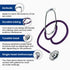 Dixie EMS Lightweight Stethoscope, Single Head, Latex Free for Doctors, Nurses, Students, Medical Home Use - Purple