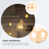 4.72 Inch G9 Bulbs POPETPOP Amber Glass Ball Lampshade Replacement Globe Lamp Shade Cover Decorative Light Shade
