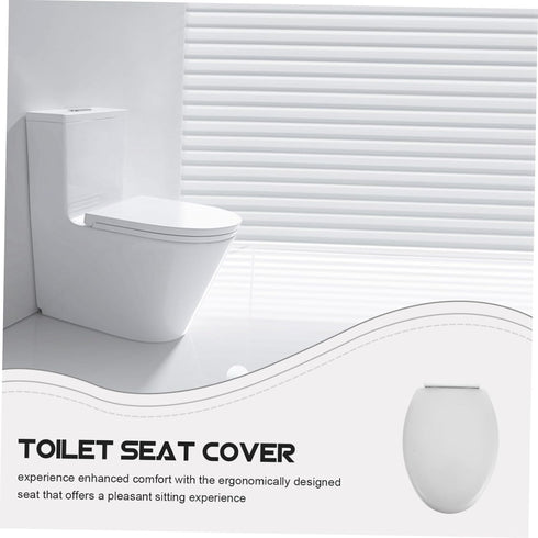 Thickened Toilet Seat Cover and Comfortable Ergonomic Design Easy Installation and Cleaning Fit Toilet Lid for Home