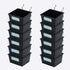FRIMOONY 16 Pack Pegboard Bins, Organizing Accessories with Hooks and Labels, Black