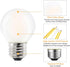 Dimmable E26 Frosted LED Light Bulbs Warm White 2700K, 4W G16.5 Mini Globe 400 lm, 5 Pack