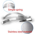 60 Pieces Window Screen Tension Spring Corner Mount Flat Window Spring Clips, Stainless Steel to Prevent Shaking