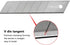 HIEMTE 20Pcs 25mm 60 25mm SK4 Tools Utility Knife Replacement Blades Snap off DegreeBlades for Utility Knife and Box