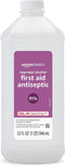 Amazon Basics Isopropyl Alcohol 91% First Aid Antiseptic, Multipurpose Disinfectant for Minor