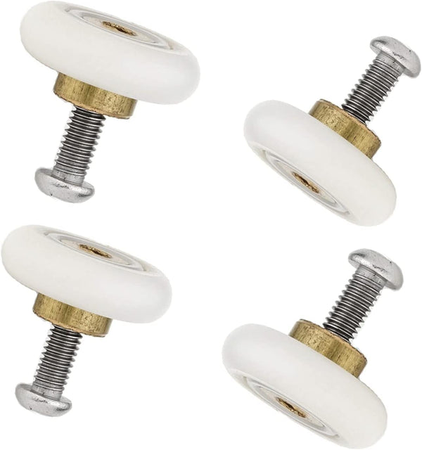 4X Replacement Shower Door Rollers/Runners/Wheels, 19mm Diameter