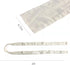 2 Packs 6 Chandelier Chain Cover for Electirc Wire and Chain Cover, Feet Length Cotton and Linen Fabric White Color