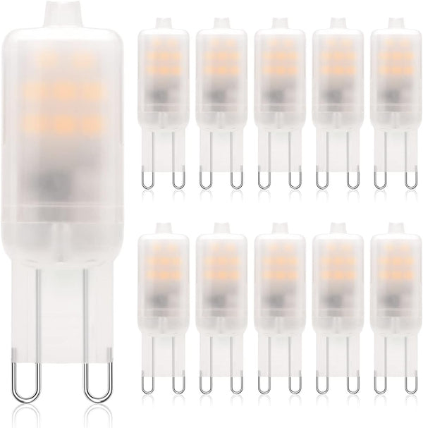G9 LED Bulb Frosted 2W (20Watt Equivalent), Not Dimmable 120V 200LM 2700K