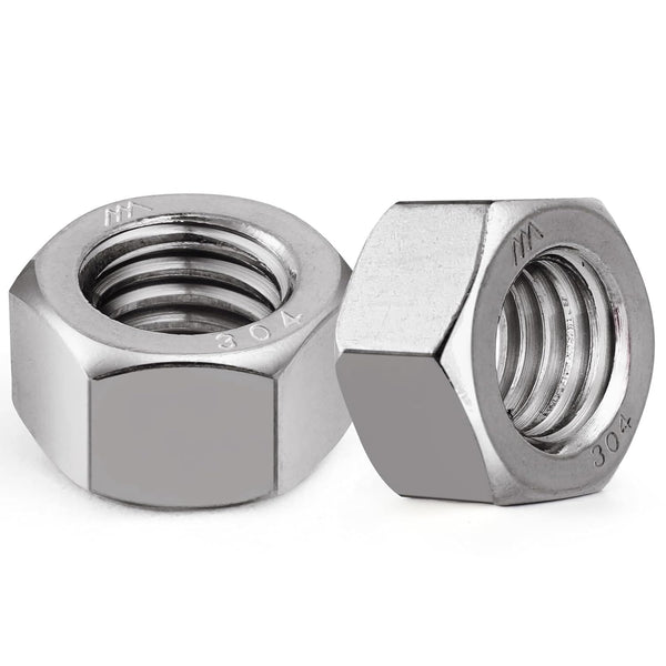 VGBUY 10pcs 5/8-11 Hex Nuts, 304 Stainless Steel 18-8 External Hex nut 5/8
