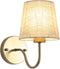 LASENCHOO Gold Wall Sconce, 1 Pack Modern Sconces Wall Lighting Vintage Wall