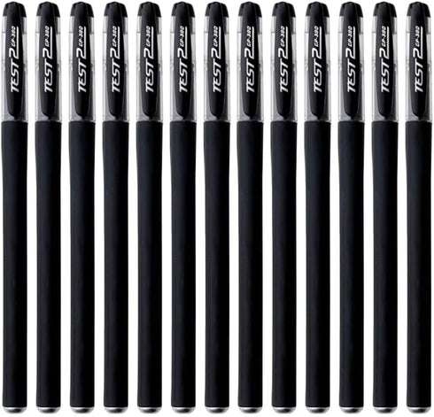 VILLCASE Black Gel Pens, 20pcs Fine Point Black Ink Pens Bulk, Smooth Writing 0.5mm Ballpoint Pens for Office Supplies