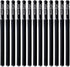 VILLCASE Black Gel Pens, 20pcs Fine Point Black Ink Pens Bulk, Smooth Writing 0.5mm Ballpoint Pens for Office Supplies