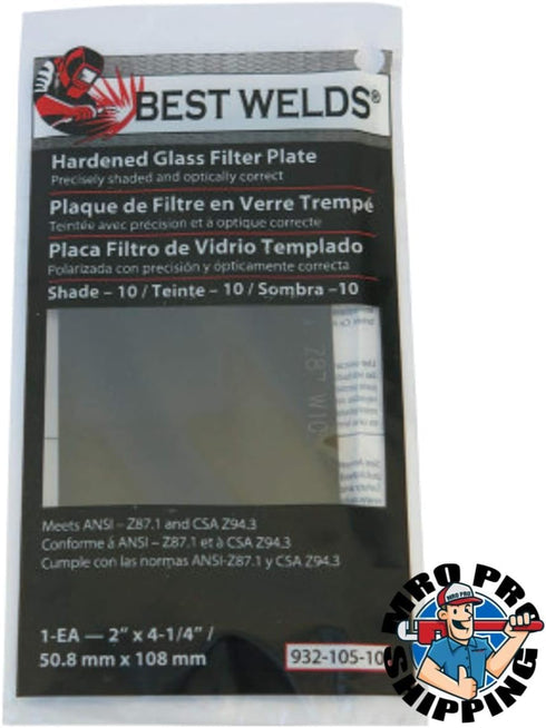 Best Welds 932-105-9 Bw-2x4-1/4#9 Glass Filter Plate