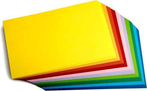 PPAPPAPPIYO Multi Set of 100 Color Blank Index Cards, 120gsm (3x5)