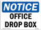 OSHA Notice Sign - Office Drop Box | Aluminum Sign for Business, Construction Site, Warehouse & Shop
