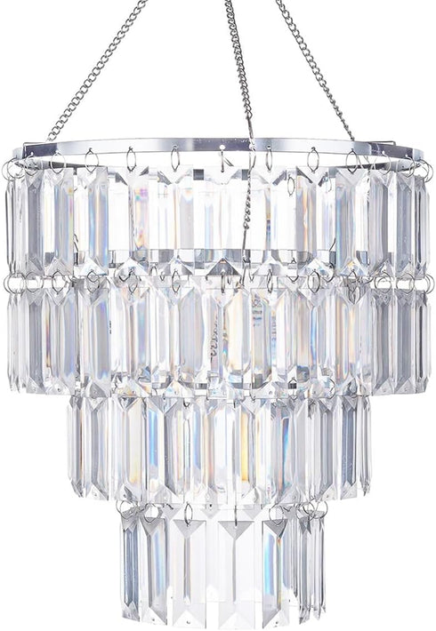 Modern Chandelier Shade, Faux Chandeliers Light Fixture Pendant Ceiling Lampshade for Girls