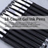 MiSiBao 0.7mm Black Ink Gel Rollerball Pens, 2 in 1 Medium Point with Stylus, Smooth Writing (Black-18pack)