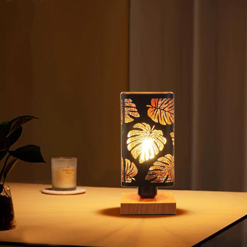 Dimmer, Dimmable Rustic Table Lamp with Small Black Industry Metal bedside Lamp, fully Rotary Switch, Night Light