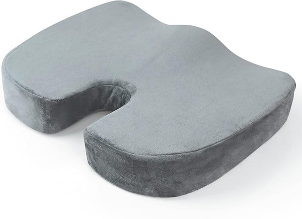 AROVAXCJC Gel Memory Foam Seat Cushion: Ergonomic Orthopedic Wedge Cushions for Relief Back