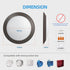 5/6 Inch Dimmable 16.5W 1100lm 4000K ECOELER Bronze LED Disk Lights, Surface Mount Ceiling Downlight, Cool White, Low