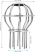 Hemobllo 2 pcs Grille Downspout Cover, Outdoor Gutter Guard Sink Filter Strainer, Stainless Steel Hair Strainer