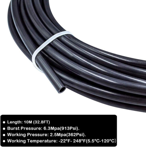 Beduan Pneumatic Nylon Tube, 5/16" OD SAEJ844 Air Line Hose for Air Brake System, 32.8ft
