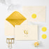 50-Pack 4x6 Inch 300gsm Crisky Embossed Footprint Baby Shower Thank You Cards - Heavy Cardstock with Gold Foil