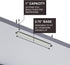 OLYMPX 100 Pcs Premium Self Adhesive Prong Paper Fastener Bases, 1” Capacity, 2.75 Inch Center for File Accessories