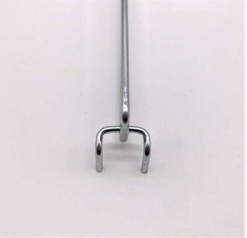 SHP6 6" (Pack 12) NAHANCO Pegboard Scanner Hook, Chrome