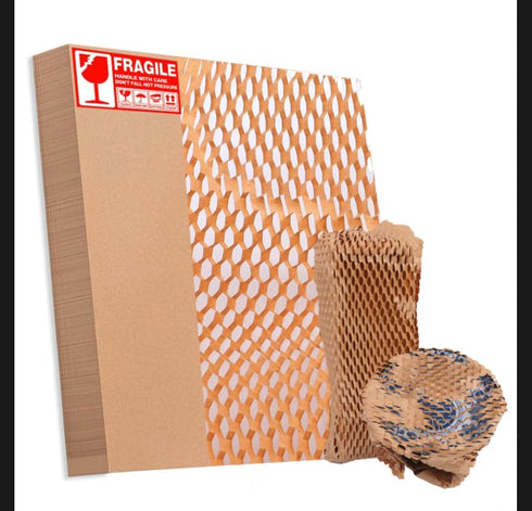 UBCGOTT Honeycomb Packing Paper Sheets Bubble Cushioning Wrap for Moving, Products & Gifts