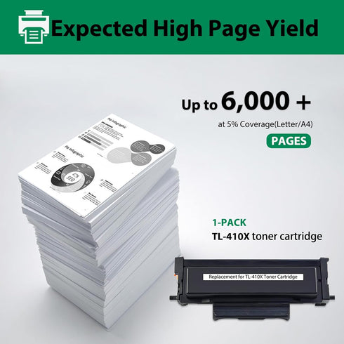 TL-410X Toner Cartridge Compatible for Pantum TL-410X TL-410 for M7102DW M6802FDW P3012DW P3302DW Series Printer, Page