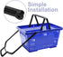 Housoutil Replacement Plastic Trolley Handle Shopping Basket Pull Rod Spare Part for Grocery Cart Repair and Foldable