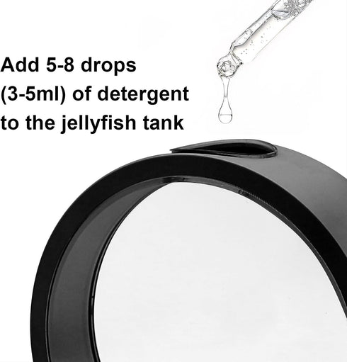 7 Estink Jelly Fish Lamp Aquarium Light, Color Changing RGB Round Jelly Fish Night Light Table Lamp for Home Office