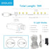 suddus Christmas Lights Outdoor, 66 ft 200 LED Warm White String Lights with Remote for Wedding, Garden, Trees,