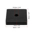 PATIKIL Rubber Anti-Vibration Pads, 8 Pcs Square Vibration Isolation Mats with Hole 1.97" x 1.97" x 0.4" for HVAC Air Conditioner Air Compressor Dryer, Black