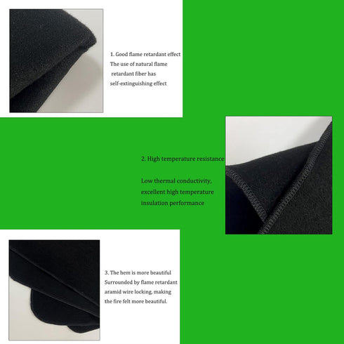 60 * 80cm Flame Retardant Mat, Anti Fire Pad for Welding, BBQ Stove Grill Heat Insulation Protective Pad