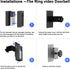 Anti-Theft Doorbell Mount, No-Drill Bracket for Video Doorbell Cover Holder, Does Not Block Sensor