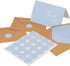 Set 100 Pack 4x6 VNS Creations Bundle - Thank You Cards With Envelopes Bulk & Stickers - - Light Blue and Pink