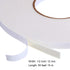 3 Rolls Double Sided Foam Tape - PE Roll Double Faced Sponge Adhesive Mounting Tape (1/2 Inch by 50 Feet)