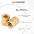 330Pcs Metric Female Thread Brass Knurled Threaded Insert Nuts Assortment Kit M2 M3 M4 M5