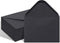 Keketer 5x7 A7 Envelopes with Contour Flap, Gummed Closure, Black, Pack of 100