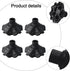Lioaeust 4 Pack 13Mm 15Mm 16Mm Diameter(16mm) Camping Chair Leg Foot Pads, Anti-Sink Protection Mats Non-Slip Ground