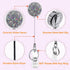 Boutilon Retractable Badge Holder - Lightweight Plastic Badge Reel Card Holder with Key Ring Backing for Nurse,