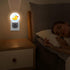 Chrobak Round LED Night Light,Cartoon Yellow Rubber Duck LED Night Light Plug into Wall with Dusk to Dawn Light Sensor