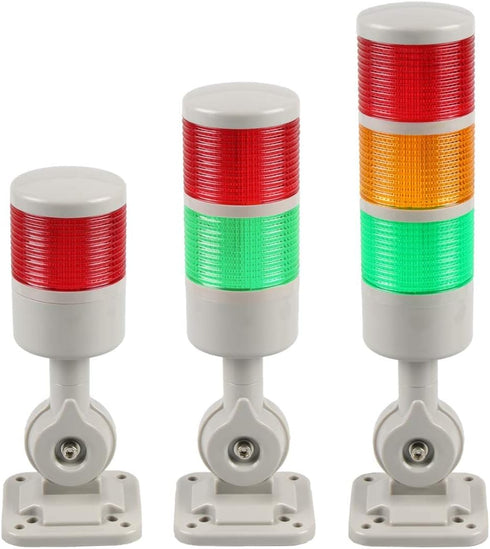 Industrial Signal Tower - Stack Lights, Warning Lights with Rotatable Base, 110V/220V AC (1-Layer)