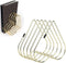 Watris Veiyi Gold Files Folder Stand, Desktop Iron Storage Rack, 5 Slot Heart Shaped File Holder for Office Home Decor
