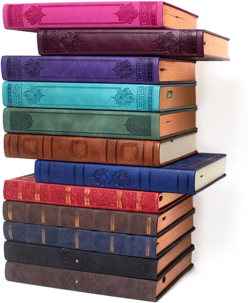 Leatherette Vintage Journal - Hard Cover Lined Notebook, A5 Size, 5.7'' x 8.1''