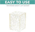 pbf Clear Acrylic Pen Holder for Desk, Makeup Brush Organizer, Pencil Cups, Desk Organizer (Gold Glitter)